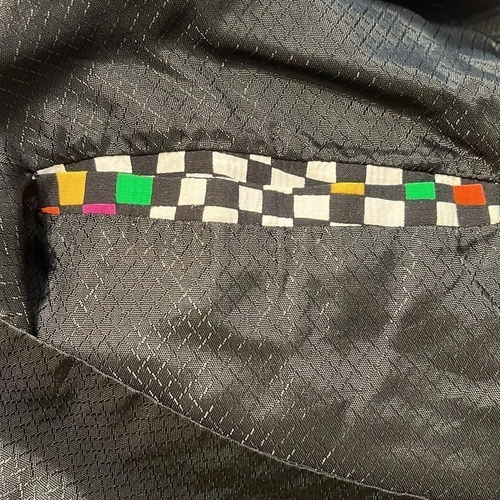 Brandon Michael Vest Medium Multicolored Optical Illusion USA Made